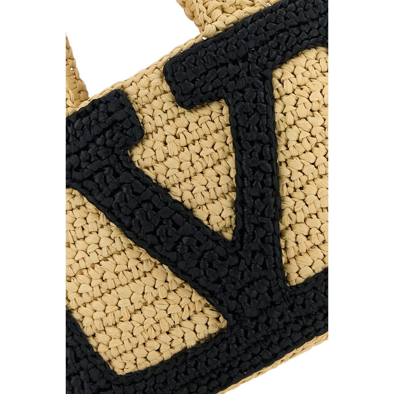 Valentino VALENTINO GARAVANI Viva Superstar Small Brown Black Raffia T Size ONE SIZE - 4 Thumbnail