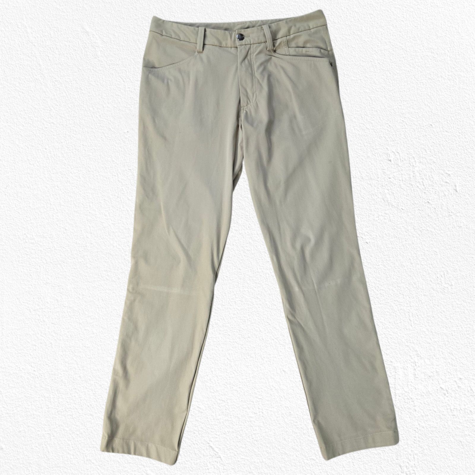 Lululemon Lululemon Khaki ABC Pants Slim Fit Pant Size 32 Size US 32 / EU 48 - 3 Thumbnail