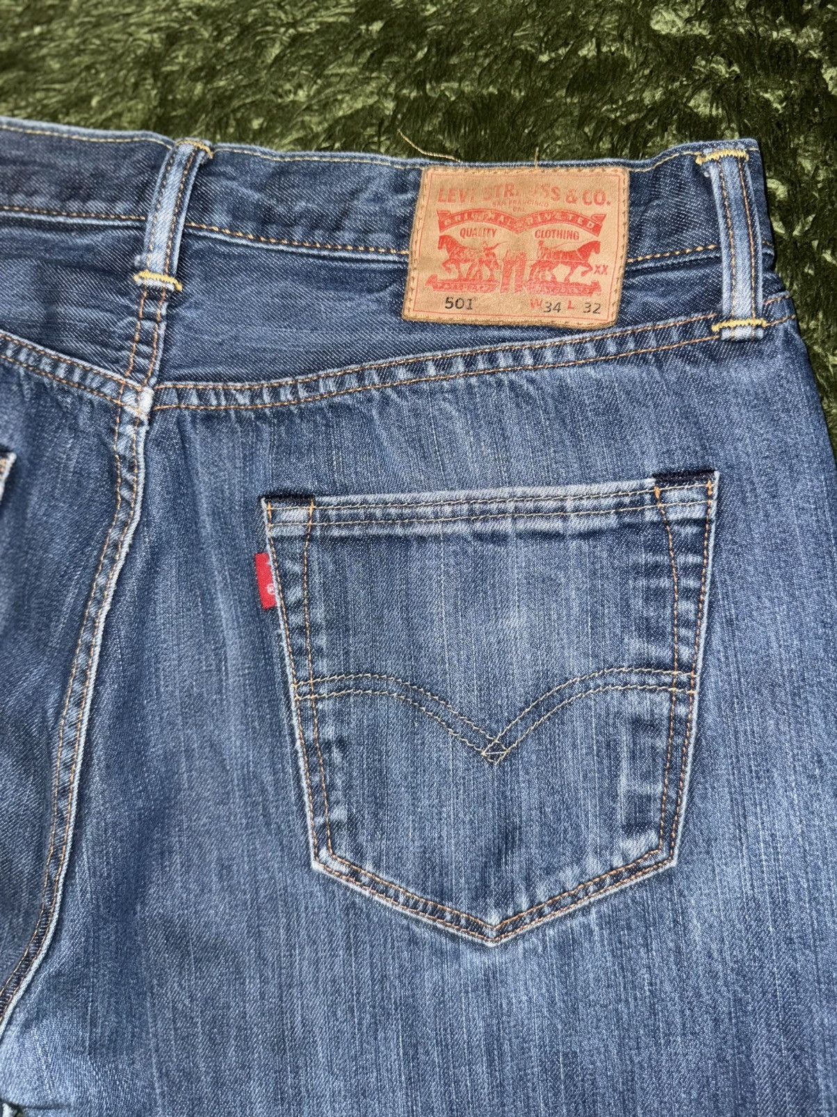 Levi's [W34/L32] Levi’s 501 Original Blank Tab Denim Pants Indigo Size US 34 / EU 50 - 10 Thumbnail