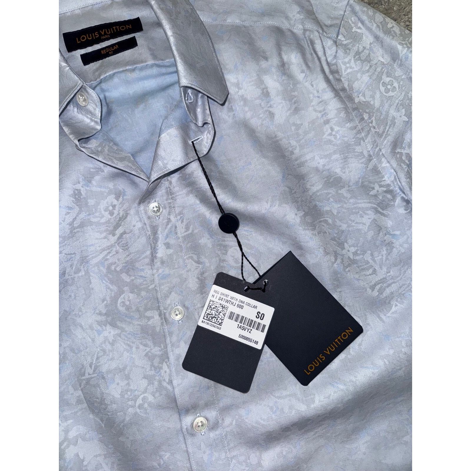 Louis Vuitton Louis Vuitton Regular Shirt DNA Collar Monogram Long Sleeve Size US S / EU 44-46 / 1 - 7 Thumbnail
