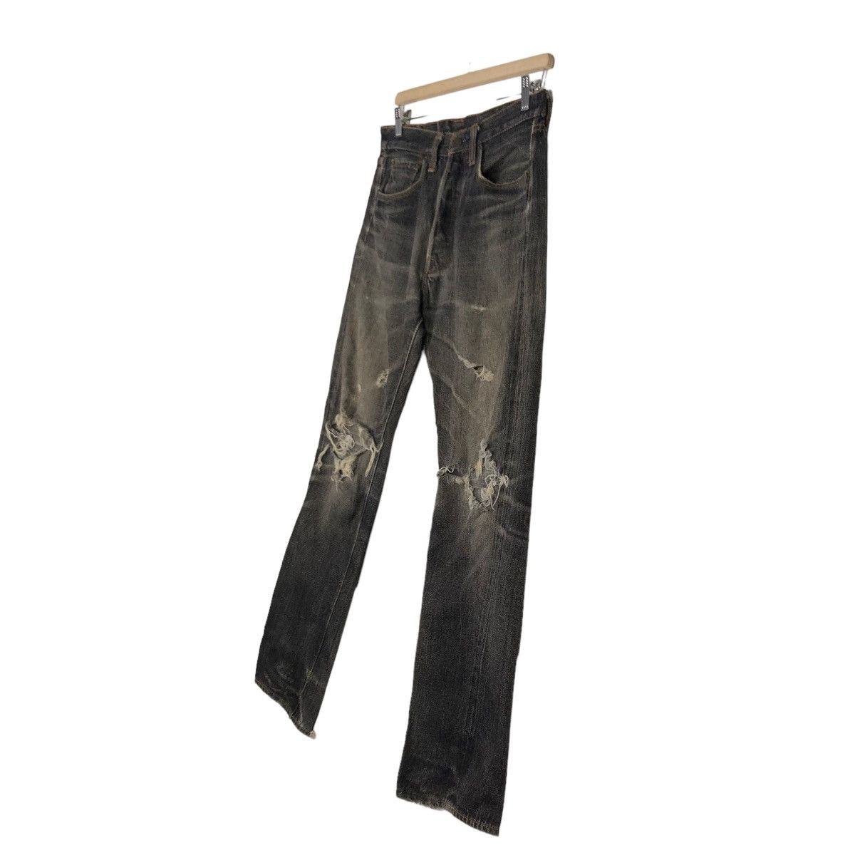 Hysteric Glamour 🔥Vtg Denime Japan Distressed Denim Jeans Punk Wear Size US 30 / EU 46 - 2 Thumbnail