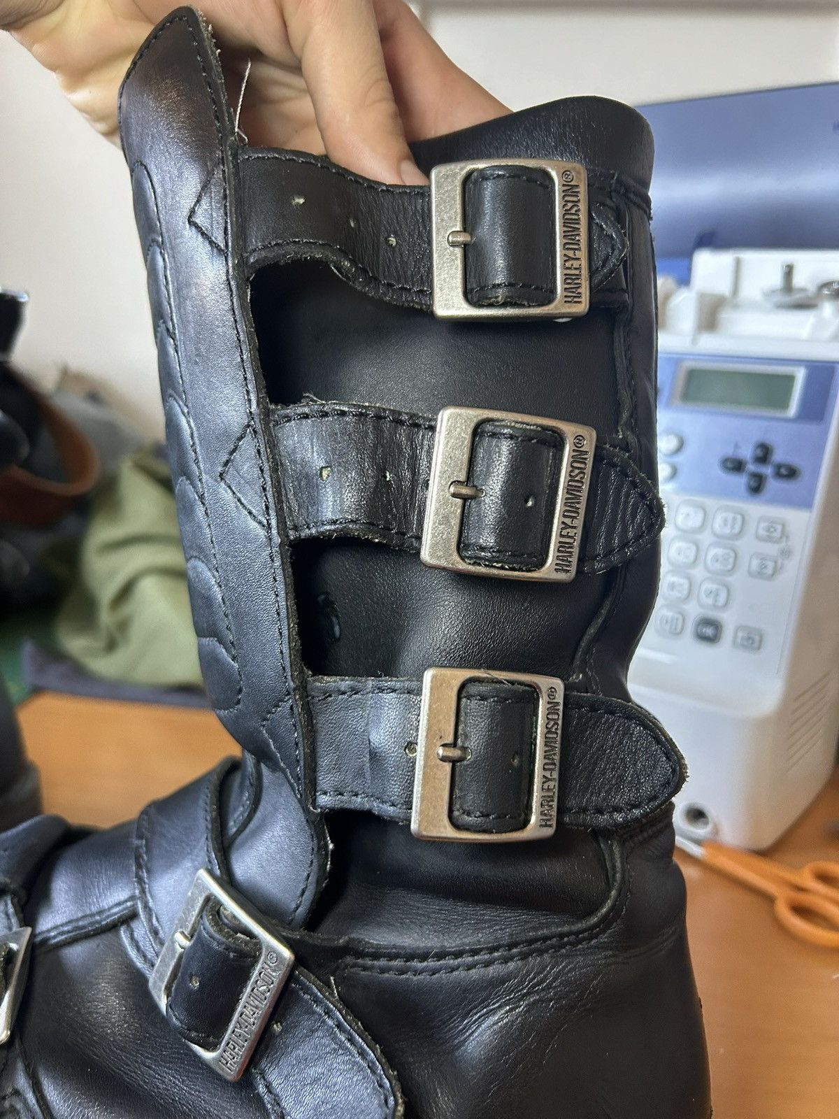 Harley Davidson Vintage Harley Davidson “Defender” moto boots Size US 11.5 / EU 44-45 - 3 Thumbnail