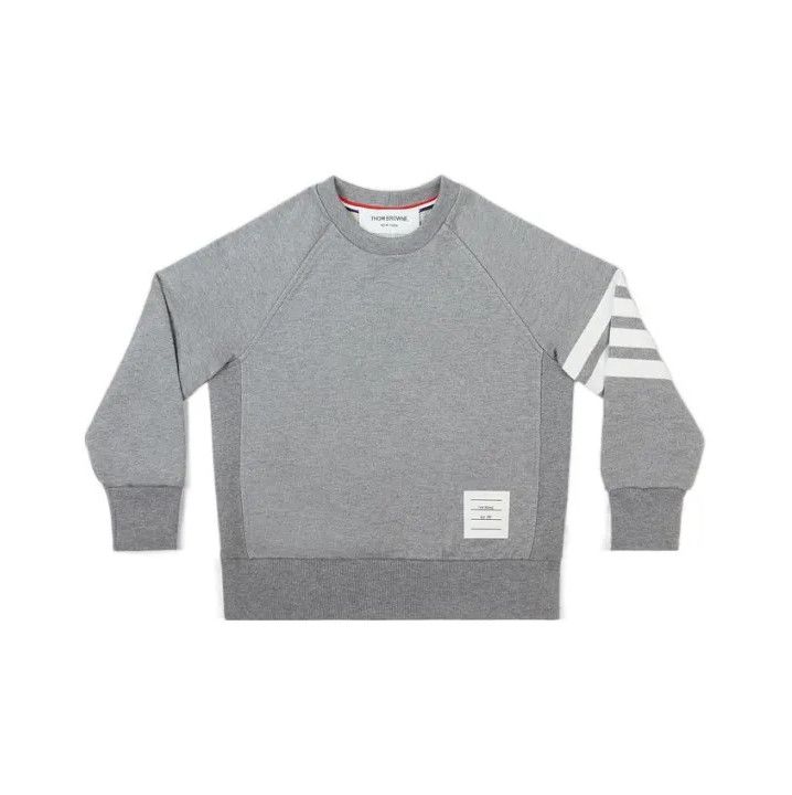 Thom Browne Thom Browne Kids Gray Striped Sweatshirt Size US M / EU 48-50 / 2 - 1 Thumbnail