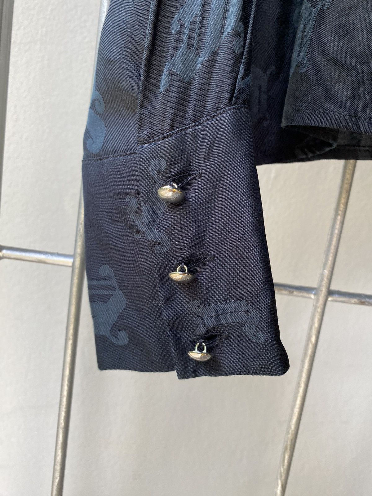 Versace VERSACE CLASSIC Rayon Black Shirt Size M / US 6-8 / IT 42-44 - 15 Thumbnail