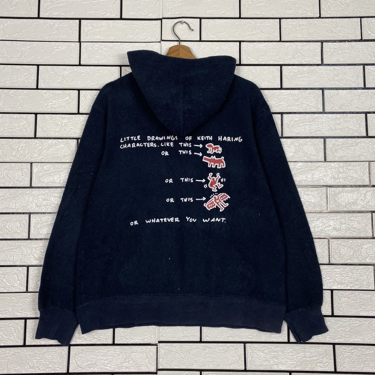 Japanese Brand 📌Pull Over Hoodie Keith Haring Big Logo Size US L / EU 52-54 / 3 - 9 Thumbnail