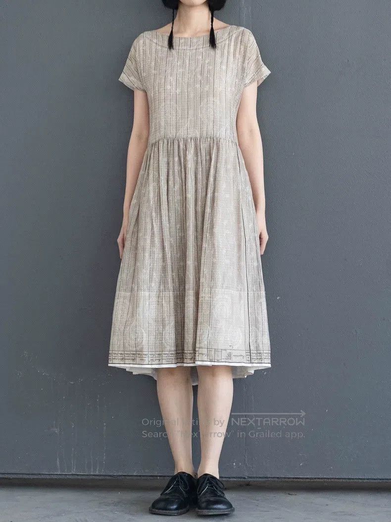 Comme des Garcons Comme des Garcons Flaxen White Flowered Apron Skirt Size S / US 4 / IT 40 - 2 Thumbnail