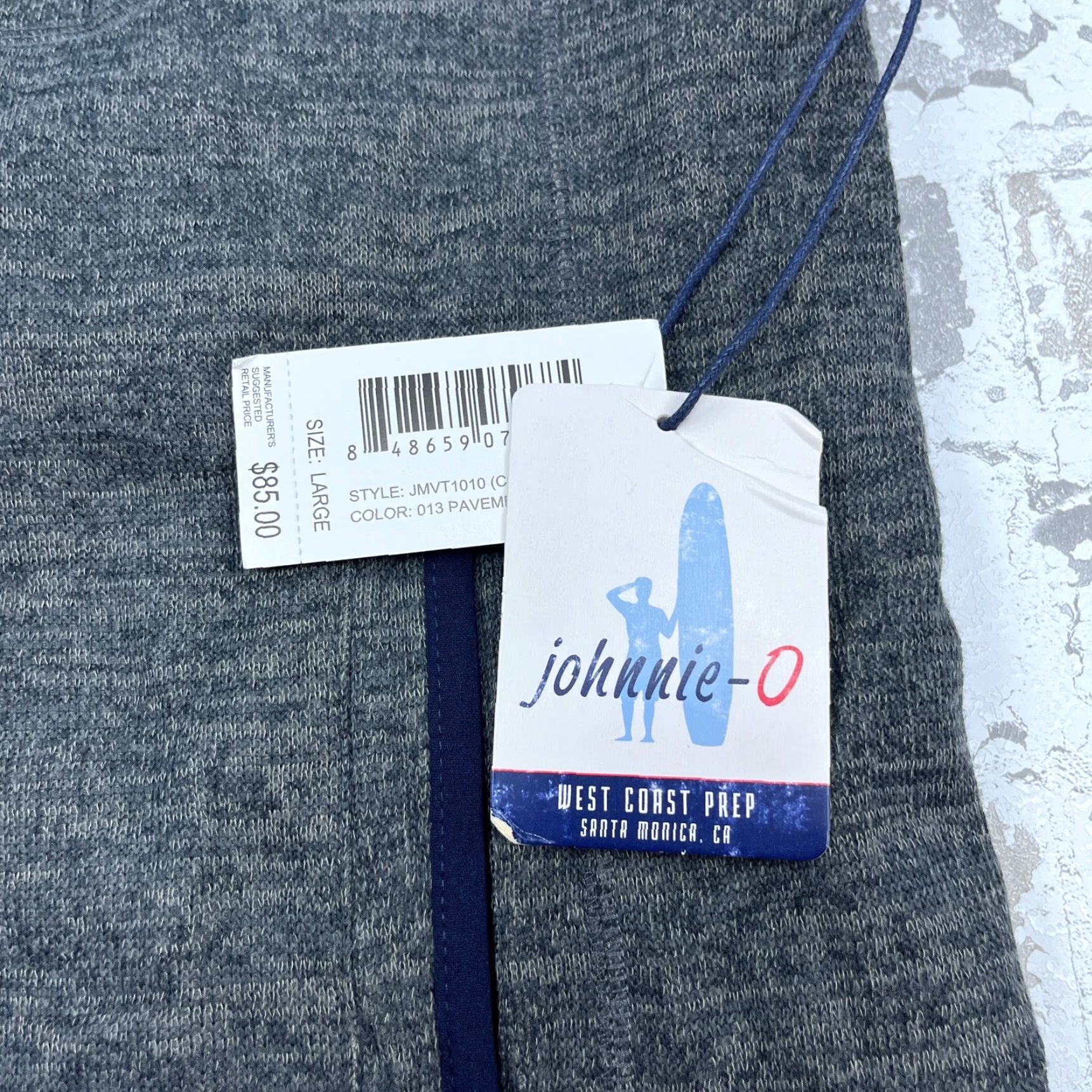 johnnie-O johnnie-O Vest Men Large Gray Heather Pavement West Coast Prep Size US L / EU 52-54 / 3 - 3 Thumbnail