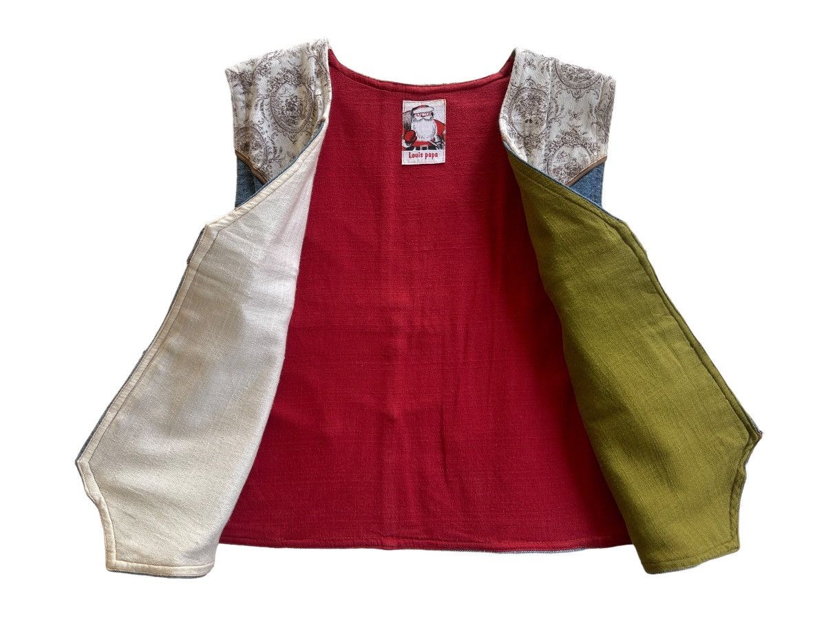 Levi's Vintage Clothing Levis X Louis Papa Reconstruct Custom Denim Vest Size M / US 6-8 / IT 42-44 - 3 Thumbnail