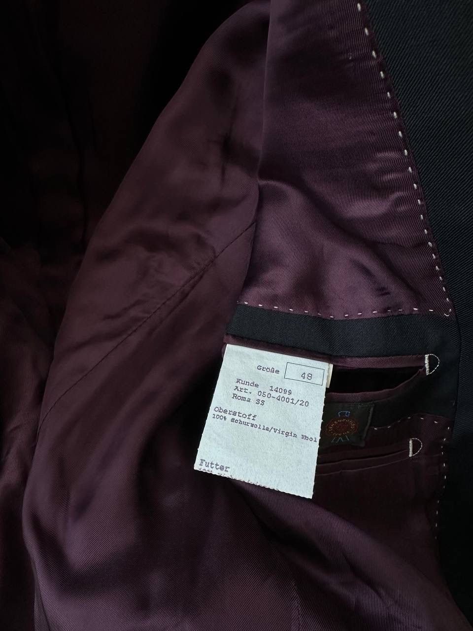 Vintage × Z Zegna Vintage Japanese Ermenegildo Tessuto Zegna Blazer Jacket Size 42R - 7 Thumbnail