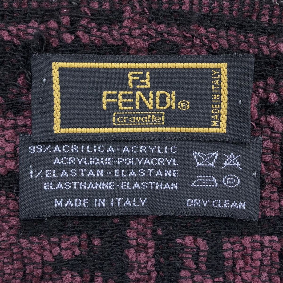 Fendi Vintage Authentic Fendi Cravatte Monogram Scarves Muffler Size ONE SIZE - 5 Thumbnail