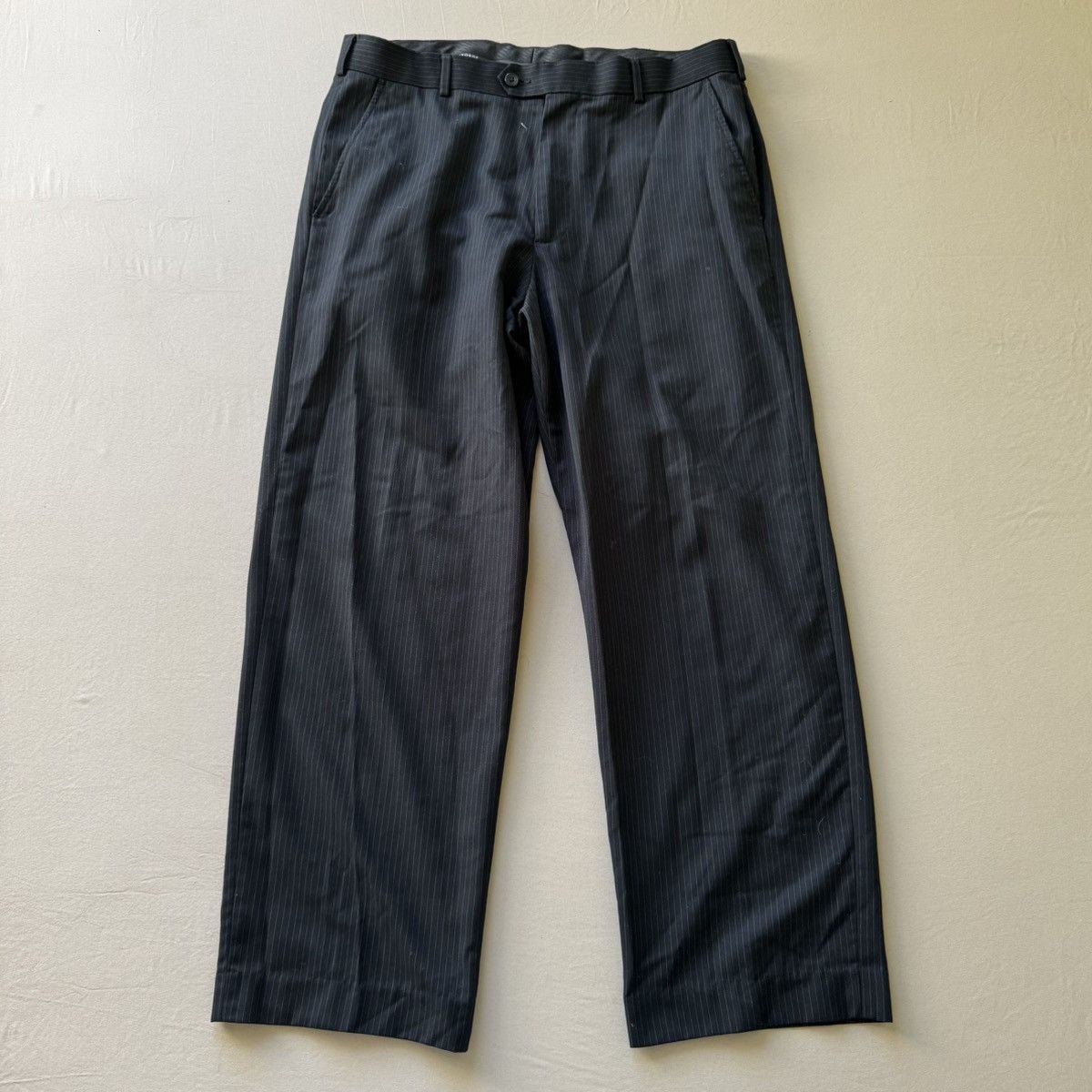 George George. Pinstripe Trousers Size 34R - 1 Thumbnail