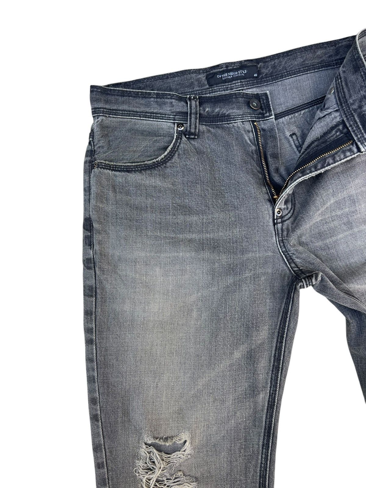 Vintage Of The Neige- Style Japan Rips Distress Denim Bootcut Jeans Size US 31 - 6 Thumbnail
