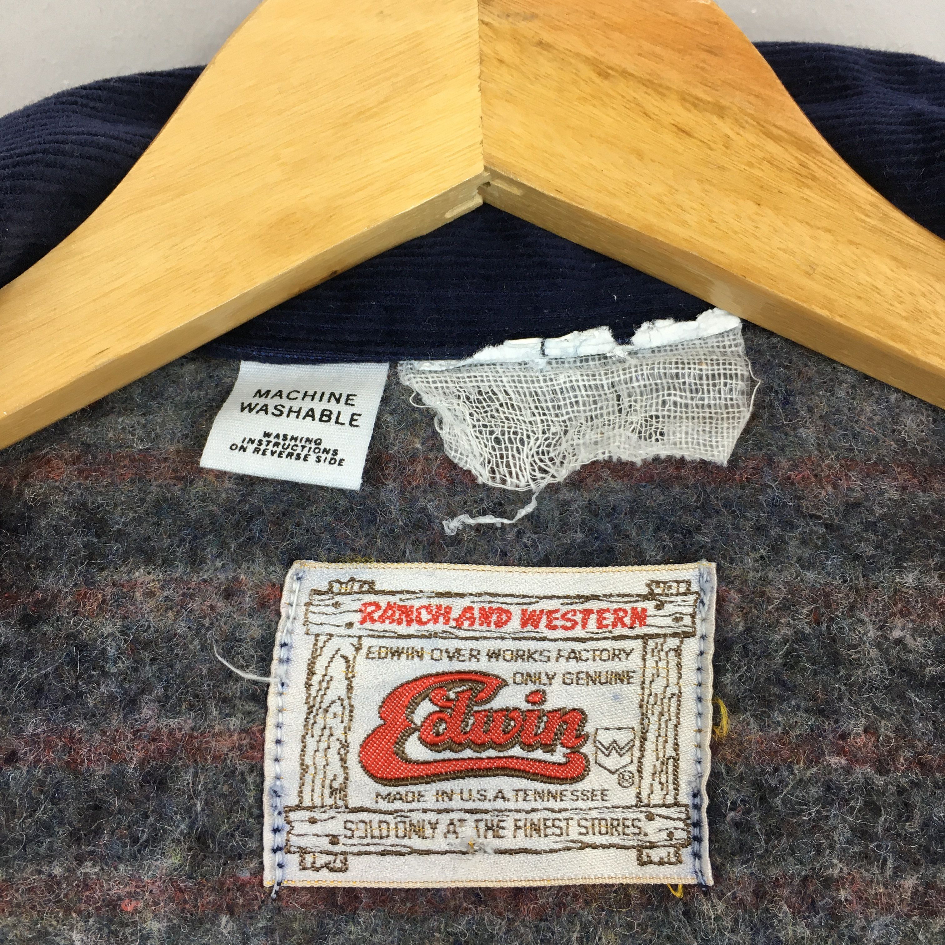 Japanese Brand × Vintage Vintage 80s Edwin Ranch And Western Workers Jacket Small Size US S / EU 44-46 / 1 - 7 Thumbnail