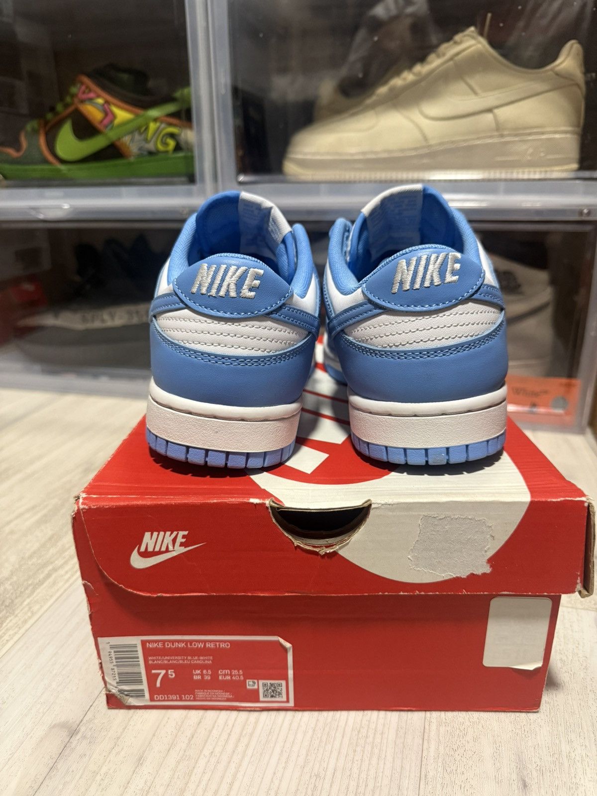 Nike Nike Dunk Low UNC 2021 Size US 7.5 / EU 40-41 - 5 Thumbnail