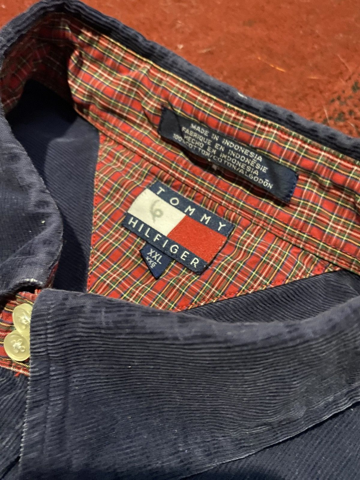 Tommy Hilfiger Vintage Corduroy Button Up Size US XXL / EU 58 / 5 - 3 Thumbnail
