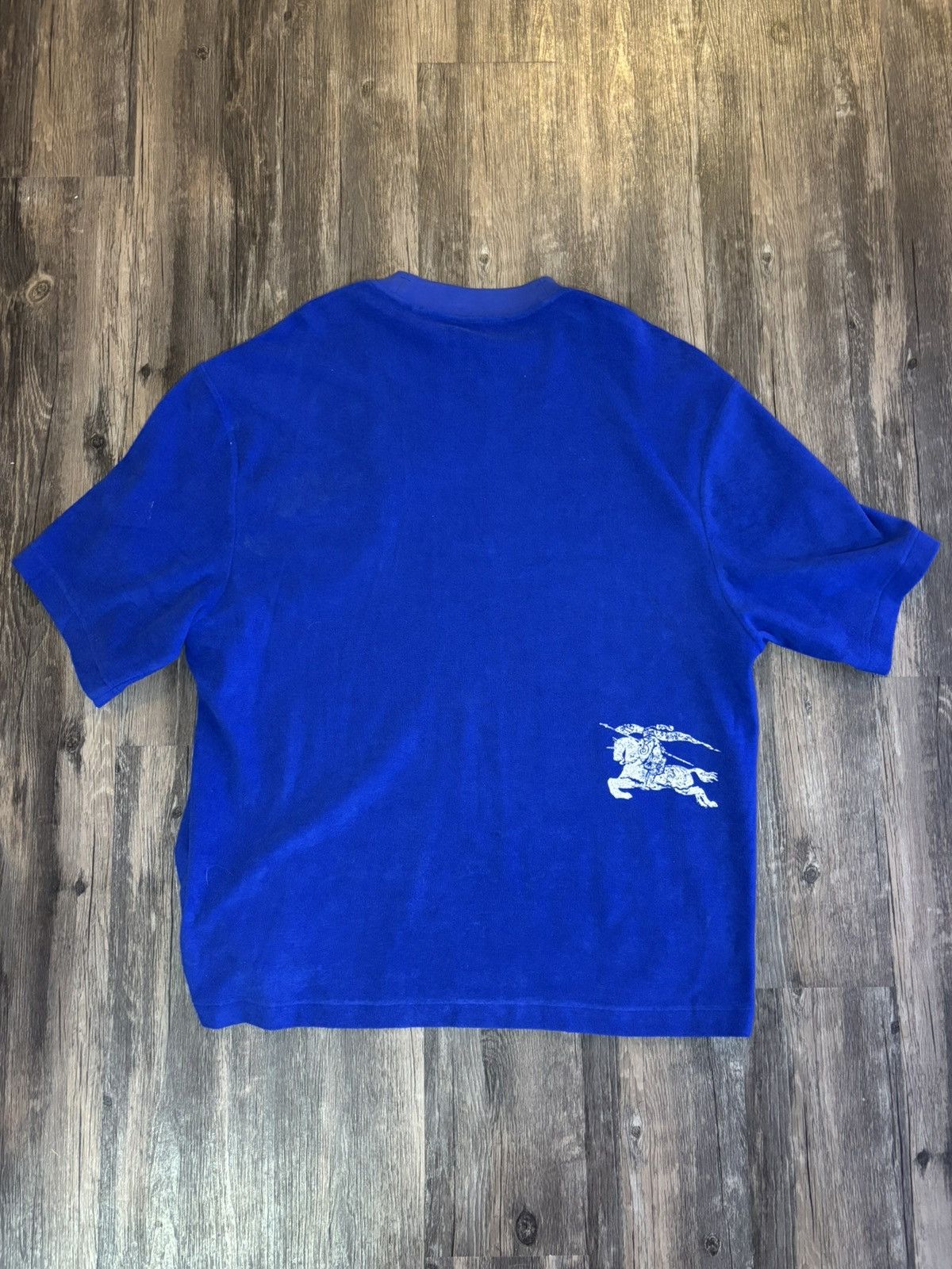 Burberry Size Medium - Burberry EKD-motif towelling T-shirt Size US M / EU 48-50 / 2 - 2 Thumbnail