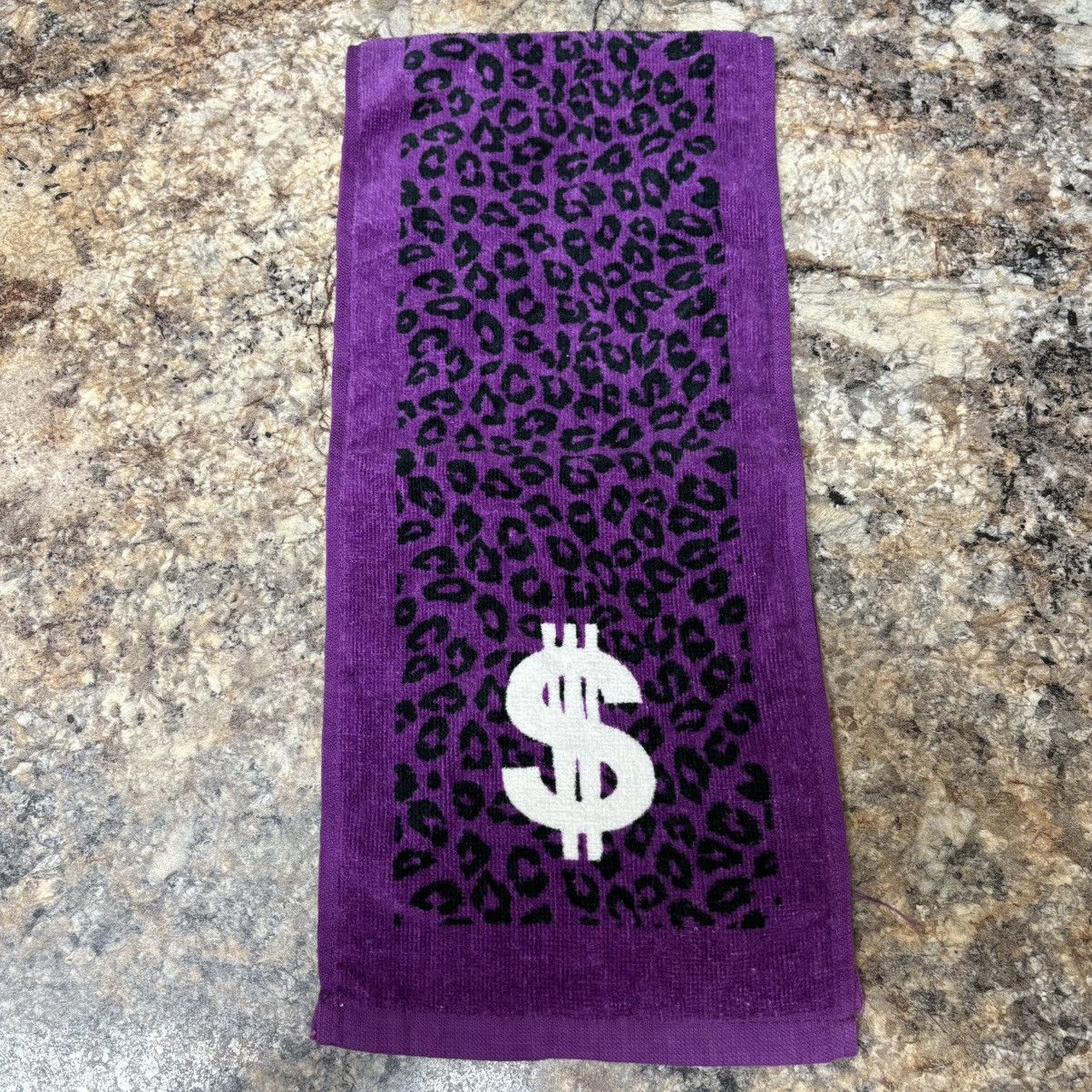Swagger Swagger Purple leopard print Towel Size ONE SIZE - 2 Thumbnail
