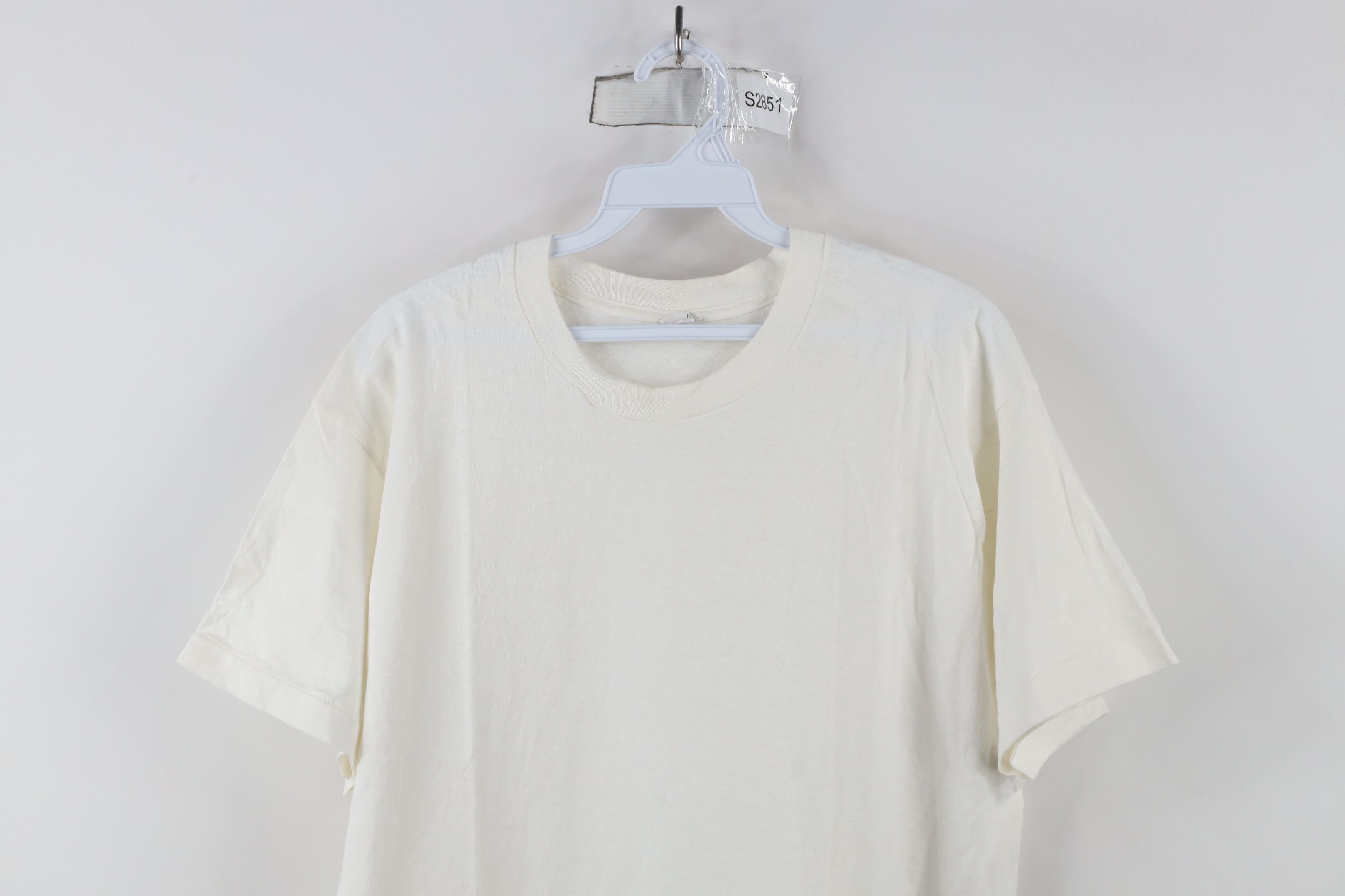 Vintage Vintage 90s Streetwear Cotton Short Sleeve T-Shirt White USA Size US XL / EU 56 / 4 - 2 Thumbnail