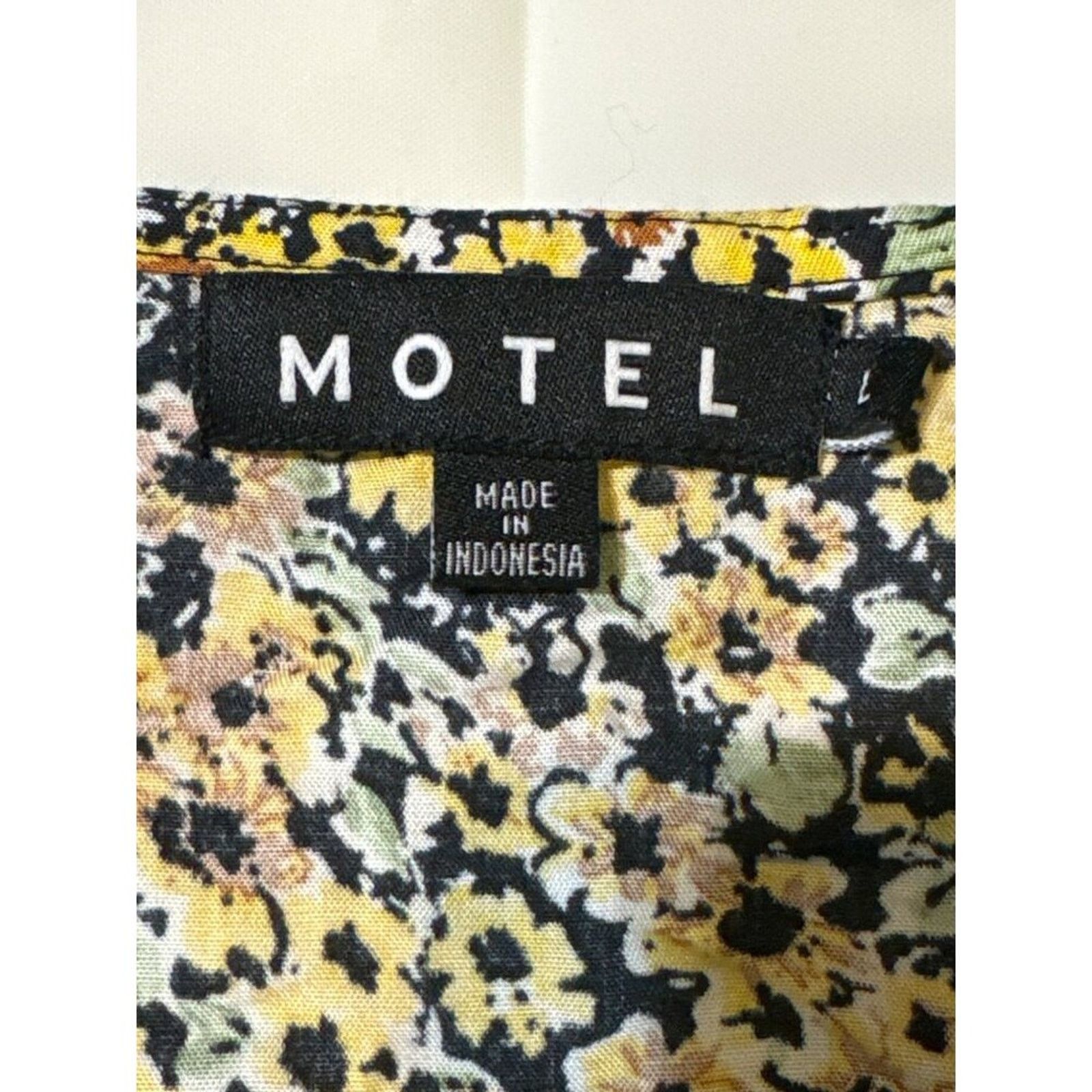 Other Motel Aley Womens Shirt Size Large Spring Ditsy Cropped Size L / US 10 / IT 46 - 6 Thumbnail