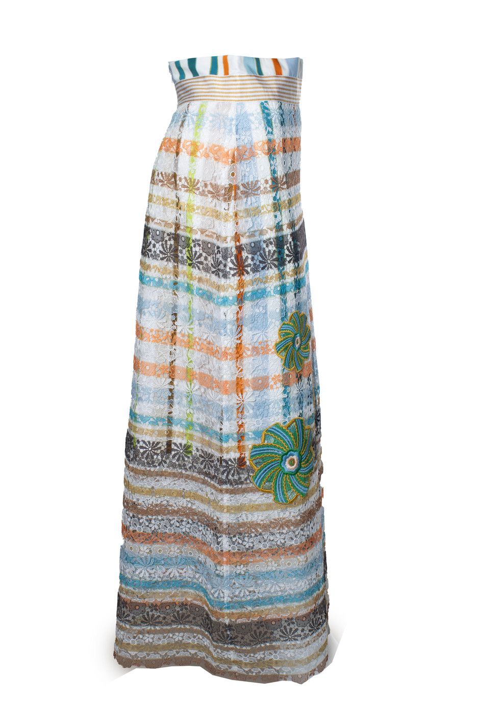 Other Silvia Tcherassi, Shadia check lace midi skirt Size 28" / US 6 / IT 42 - 4 Thumbnail