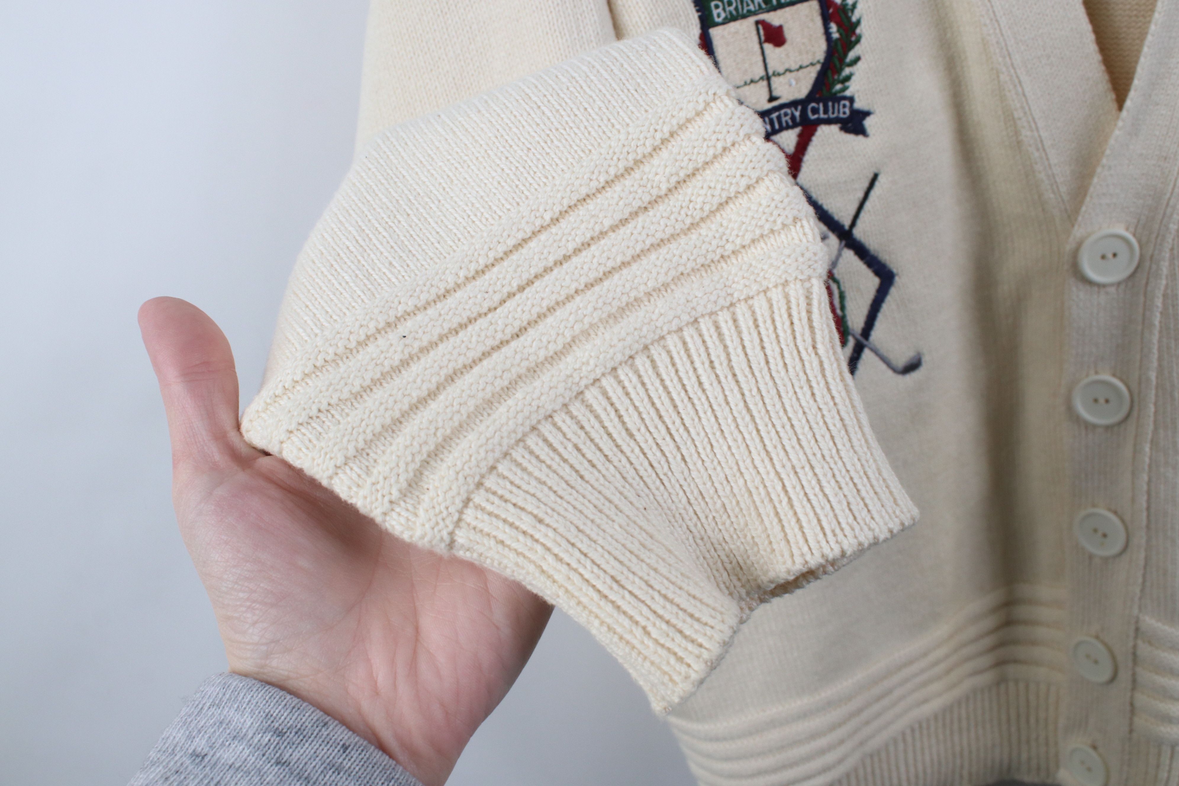 Vintage Vintage 90s Streetwear Cotton Knit Cardigan Sweater USA Size US XL / EU 56 / 4 - 9 Thumbnail