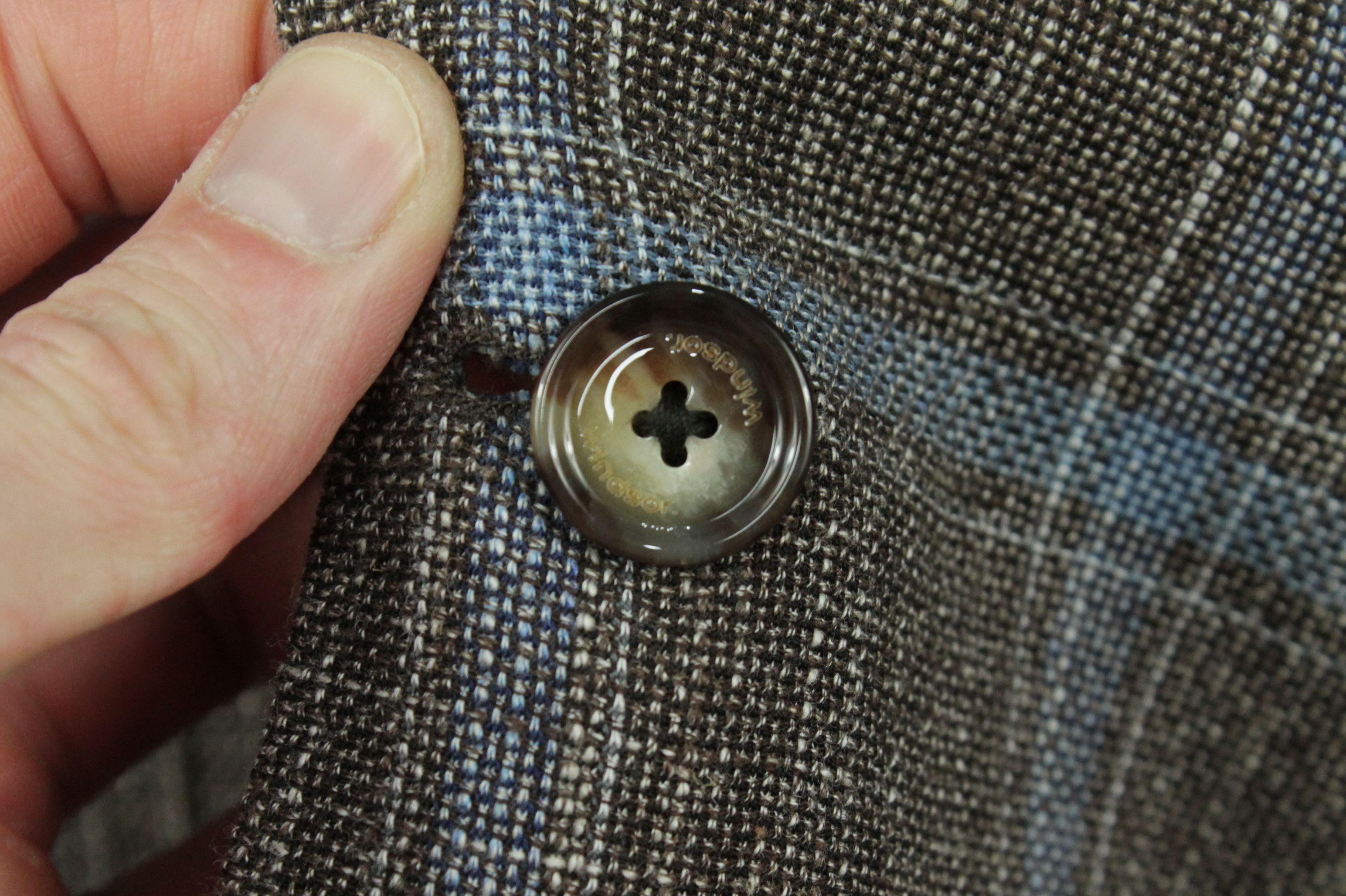 Windsor Smith Windsor Knitted Wool Linen Sport Coat Check Blazer jacket Size US L / EU 52-54 / 3 - 5 Thumbnail