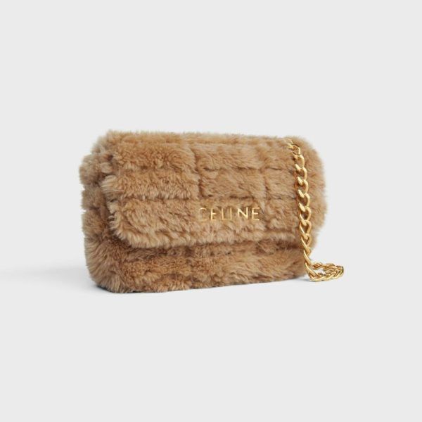 Celine o1w1db10125 111273EPZ Size: OS / Shearling Shoulder Bag Size ONE SIZE - 2 Thumbnail