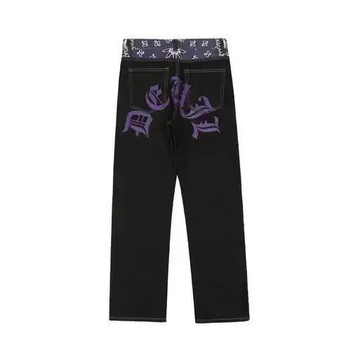 Japanese Brand y2k skate hiphop pattern jeans Size US 32 / EU 48 - 3 Thumbnail