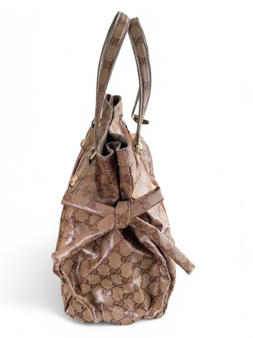 Gucci Gucci - Crystal Canvas Leather GG Monogram Brown Size ONE SIZE - 3 Thumbnail