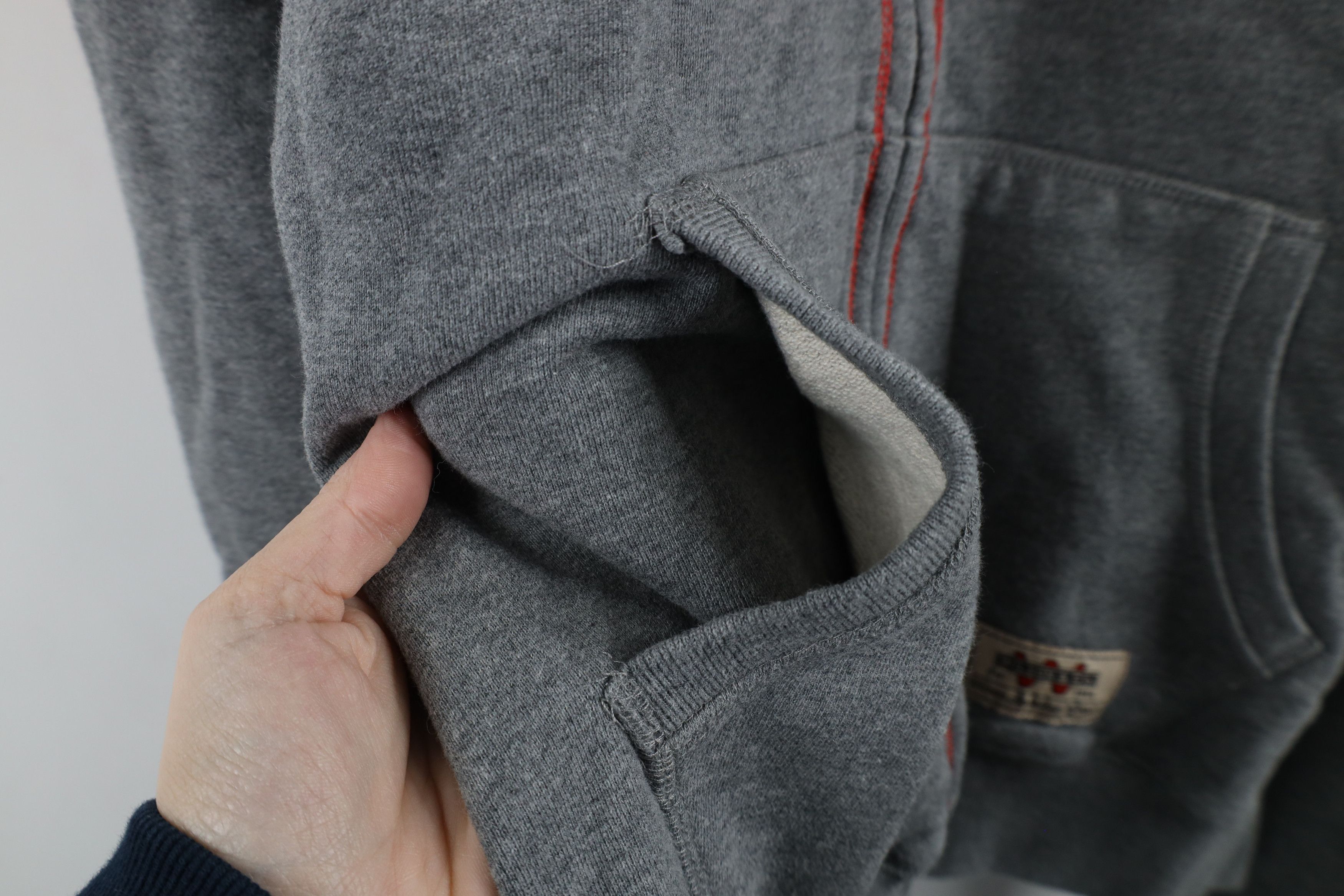 Vintage Vintage Y2K Wilson Chain Stitch Heavyweight Hoodie Gray Size US XL / EU 56 / 4 - 8 Thumbnail