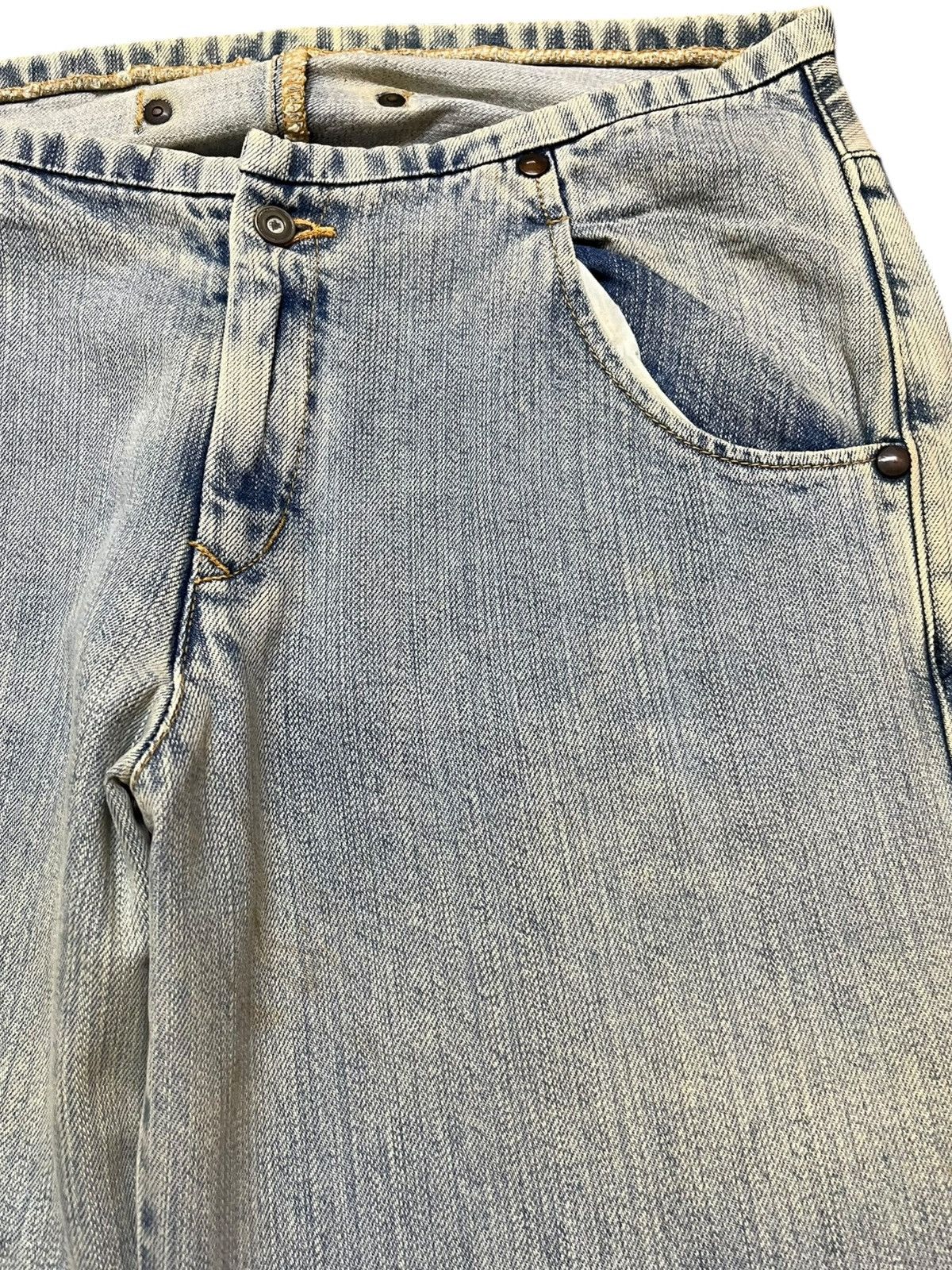 Johnbull Vintage Johnbull Flare Bootcut Faded Grunge Denim Size US 31 - 4 Thumbnail
