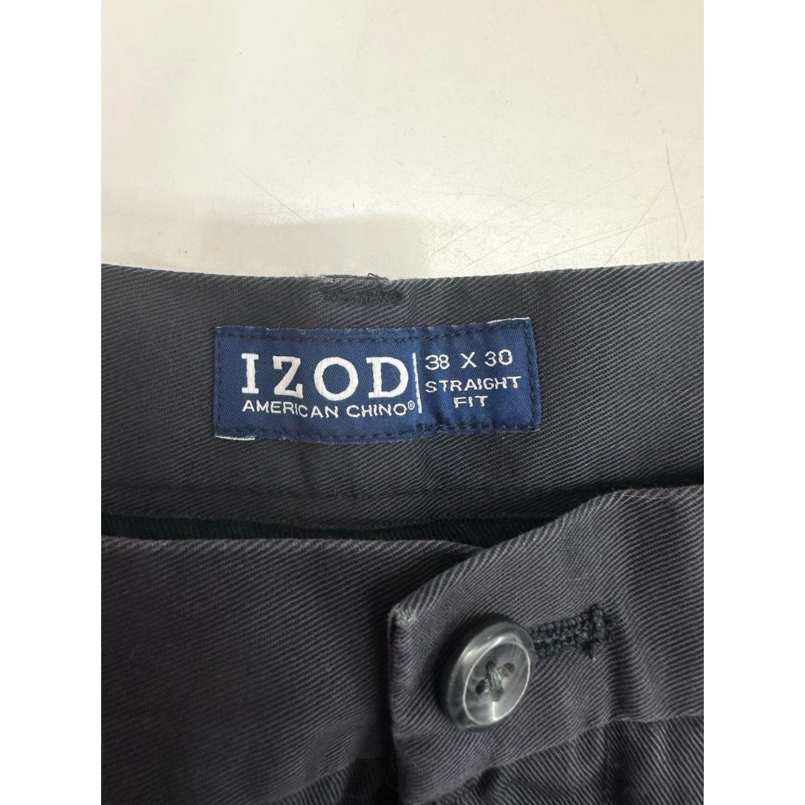 Izod VINTAGE IZOD Mens Dress Pants Size 38x30 Black Straight Fit Black (43) Size US 38 / EU 54 - 5 Thumbnail