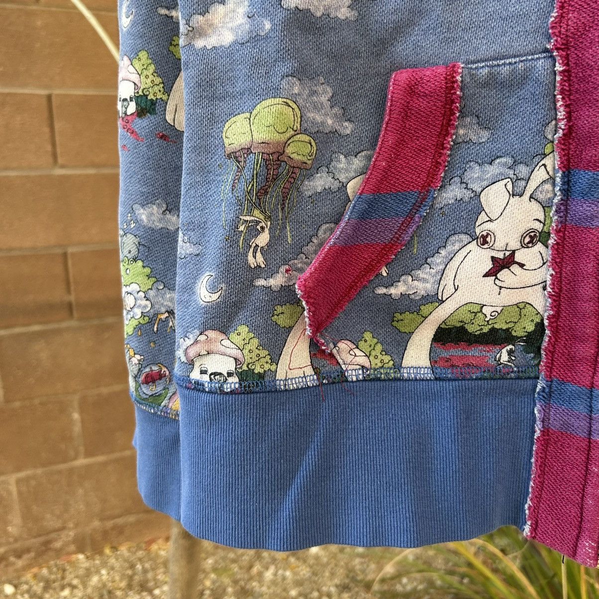 Japanese Brand Vintage Psychedelic Alt Bunny Zip Up Size S / US 4 / IT 40 - 6 Thumbnail