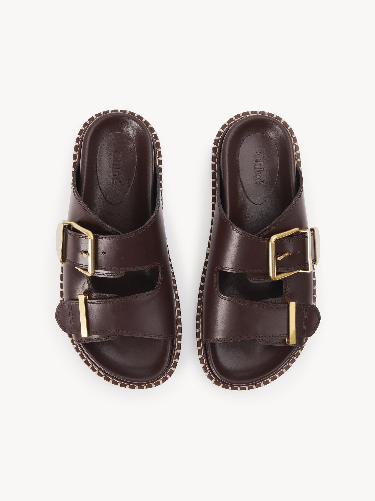 Chloe o1loc1c0325 CHC23 Rebecca Slides in Grenat Size US 9 / IT 39 - 4 Thumbnail