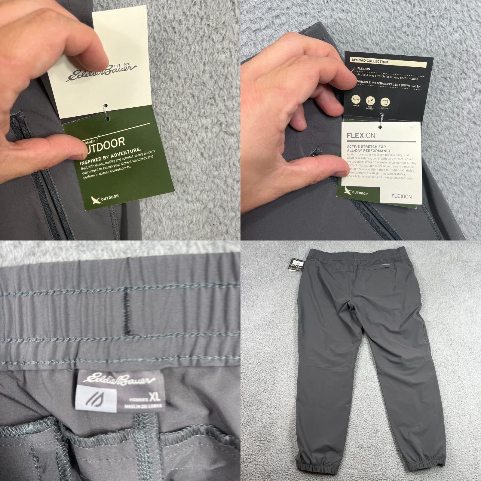 Eddie Bauer Eddie Bauer Women's XL Myriad Flexion Pull-On Pants Gray Size 40" / US 18 - 8 Thumbnail