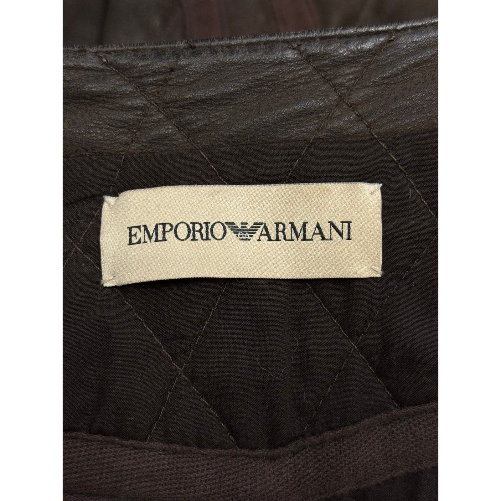 Giorgio Armani 2004 Emporio Armani biker leather jacket Size US S / EU 44-46 / 1 - 3 Thumbnail
