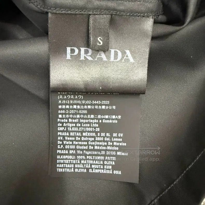 Prada Prada Black Triangle Logo Nylon Shirt Jacket. Size US S / EU 44-46 / 1 - 4 Thumbnail