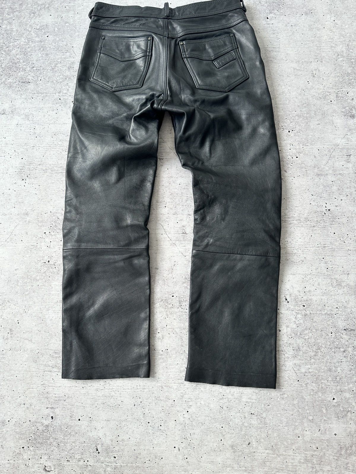 Leather Leather Biker Pants like Helmut size 50 Size US 32 / EU 48 - 9 Thumbnail