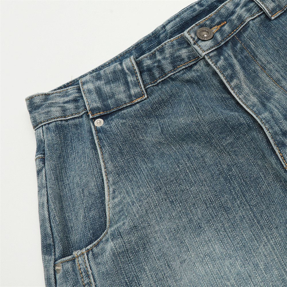 Japanese Brand × Vintage Men's tie-dye patchwork casual washed distressed jeans Size US 34 / EU 50 - 5 Thumbnail