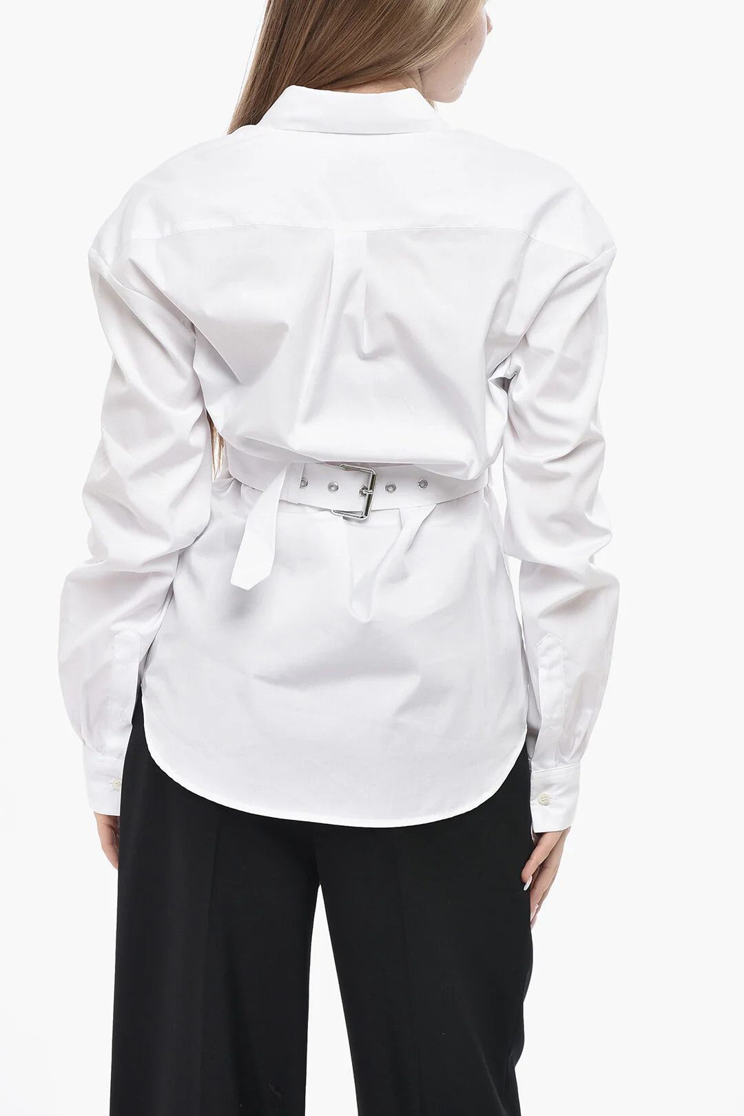 Dries Van Noten og1mm0426 Poplin Shirt in White Size XS / US 0-2 / IT 36-38 - 2 Thumbnail