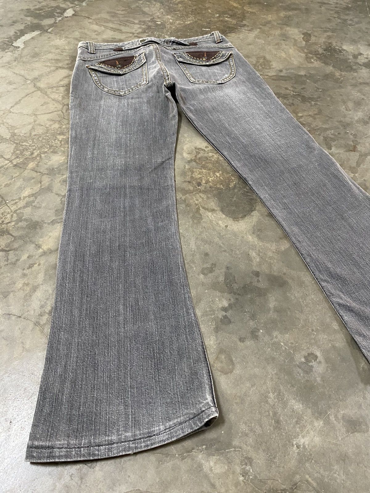 Hysteric Glamour × Japanese Brand × Tornado Mart Flare Jeans Japanese Unknown Fade Black p187 Size US 30 / EU 46 - 5 Thumbnail