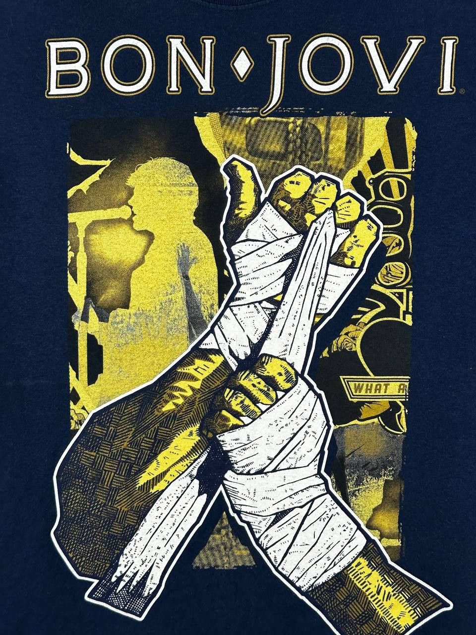 Band Tees × Bon Jovi × Vintage Bon Jovi Because We Can Tour Faded Vintage Tee Concert Y2K Size US L / EU 52-54 / 3 - 4 Thumbnail