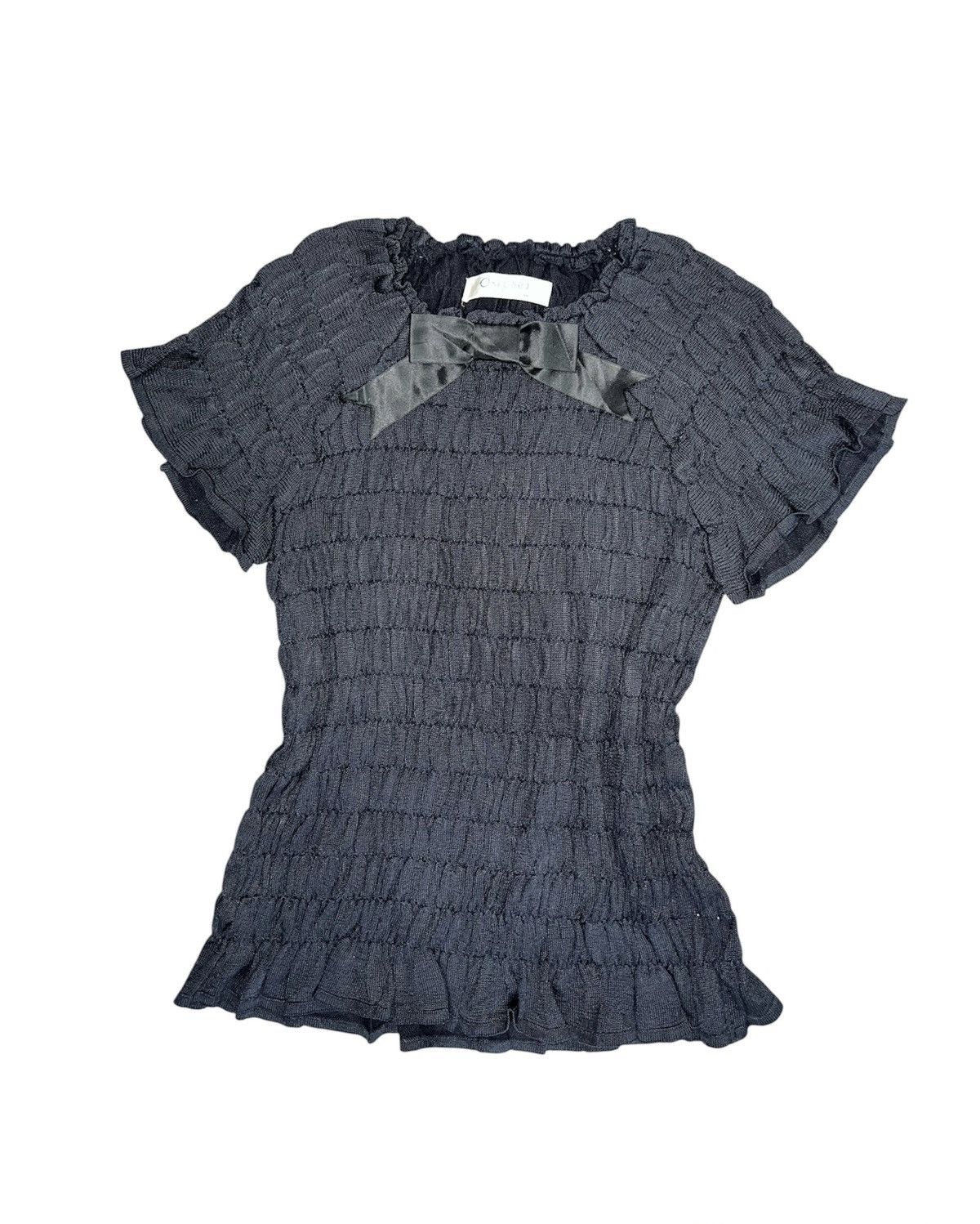 Miu Miu Big bow ruffled stretchy top 💖🎀 Size M / US 6-8 / IT 42-44 - 1 Thumbnail