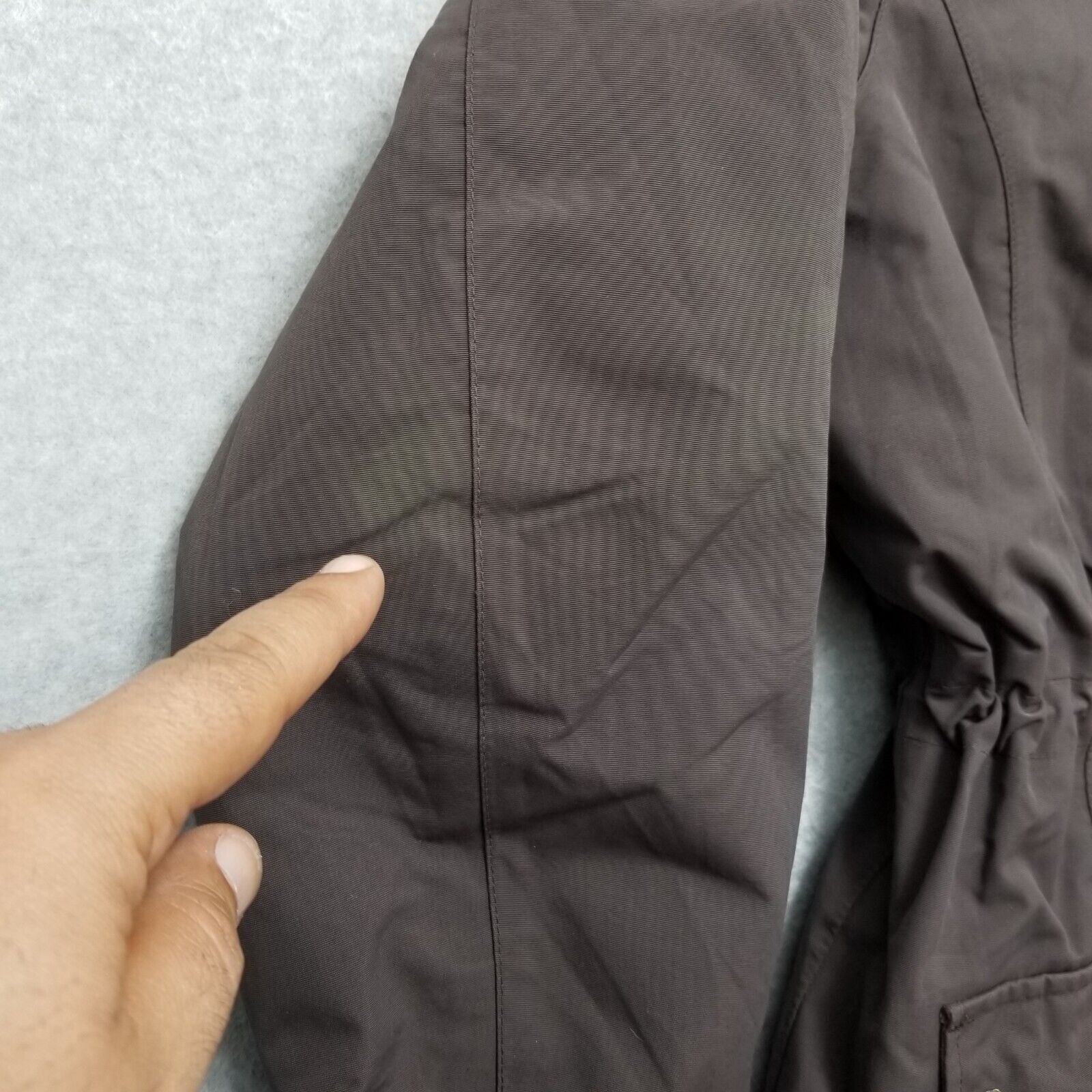 Lands' End Lands End Womens Jacket Large Brown Pockets Full Zip Size L / US 10 / IT 46 - 4 Thumbnail