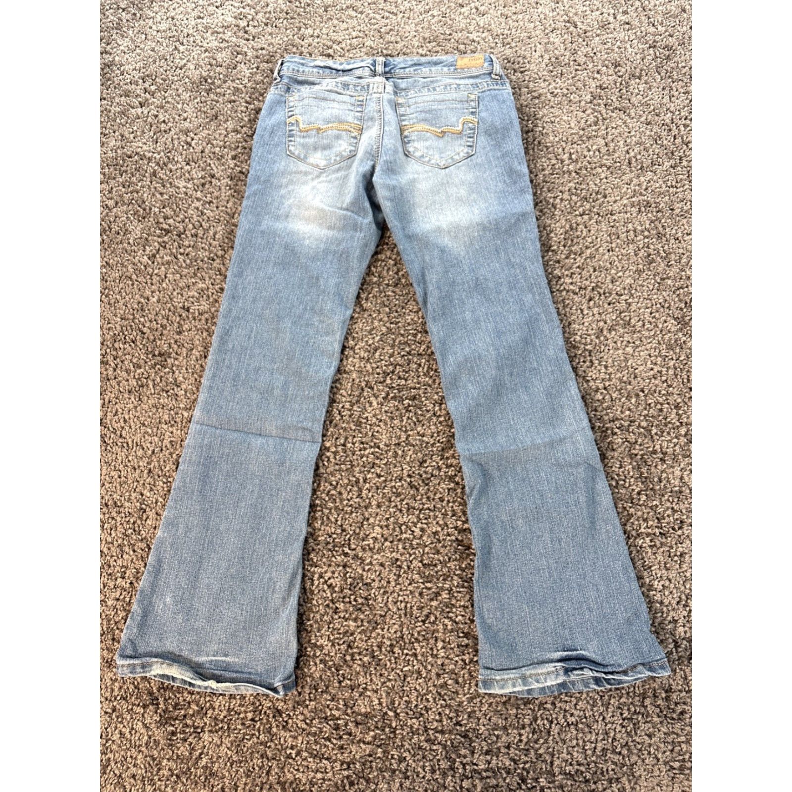 Vintage VINTAGE Reign Jeans Womens 30x28 Low Rise Light Wash Boho Stitched Y2K Jeans Women 30 Bootcut Blues 90s Bohemian Mens Womens Girls Size 30" / US 8 / IT 44 - 7 Thumbnail