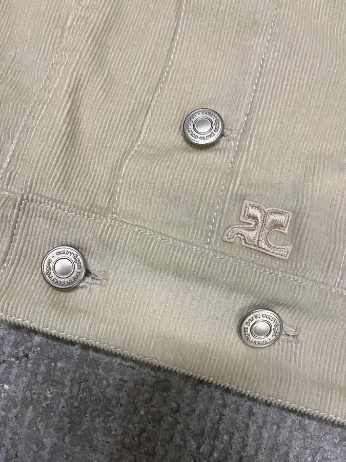 Courreges SS2023 Courreges Beige Velvet Bondage Jacket Size US S / EU 44-46 / 1 - 9 Thumbnail