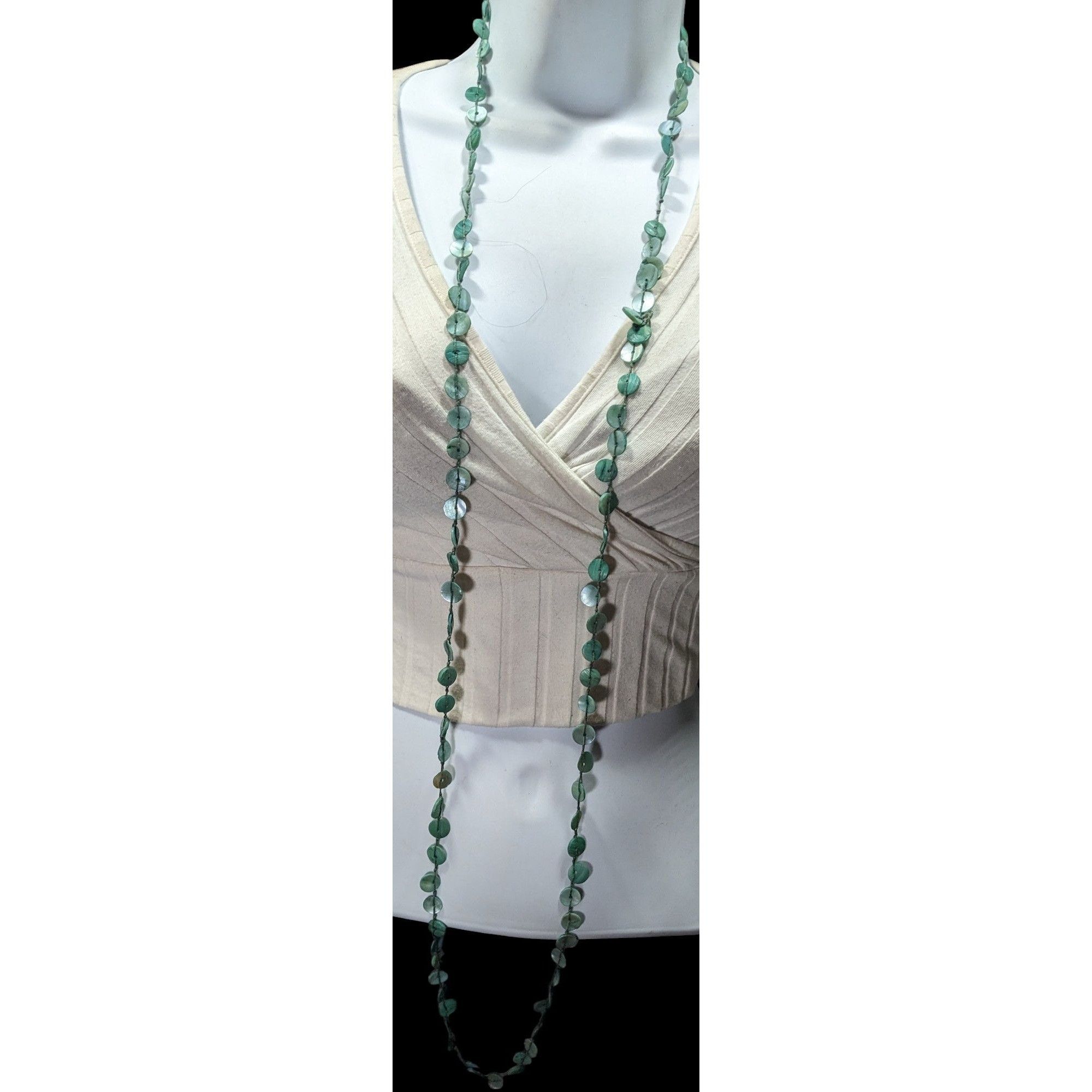 Other Beachy Mermaidcore Blue Shell Disc Beaded Necklace Size ONE SIZE - 5 Thumbnail