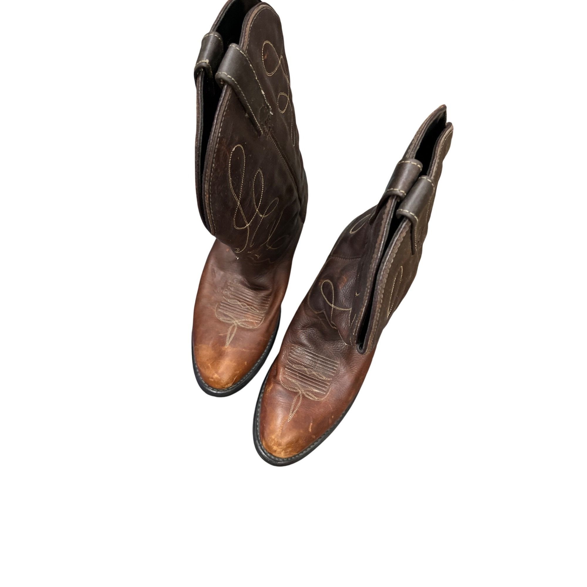 Dan Post Dan Post mens brown leather embroided cowboy western boots s Size US 11.5 / EU 44-45 - 16 Thumbnail