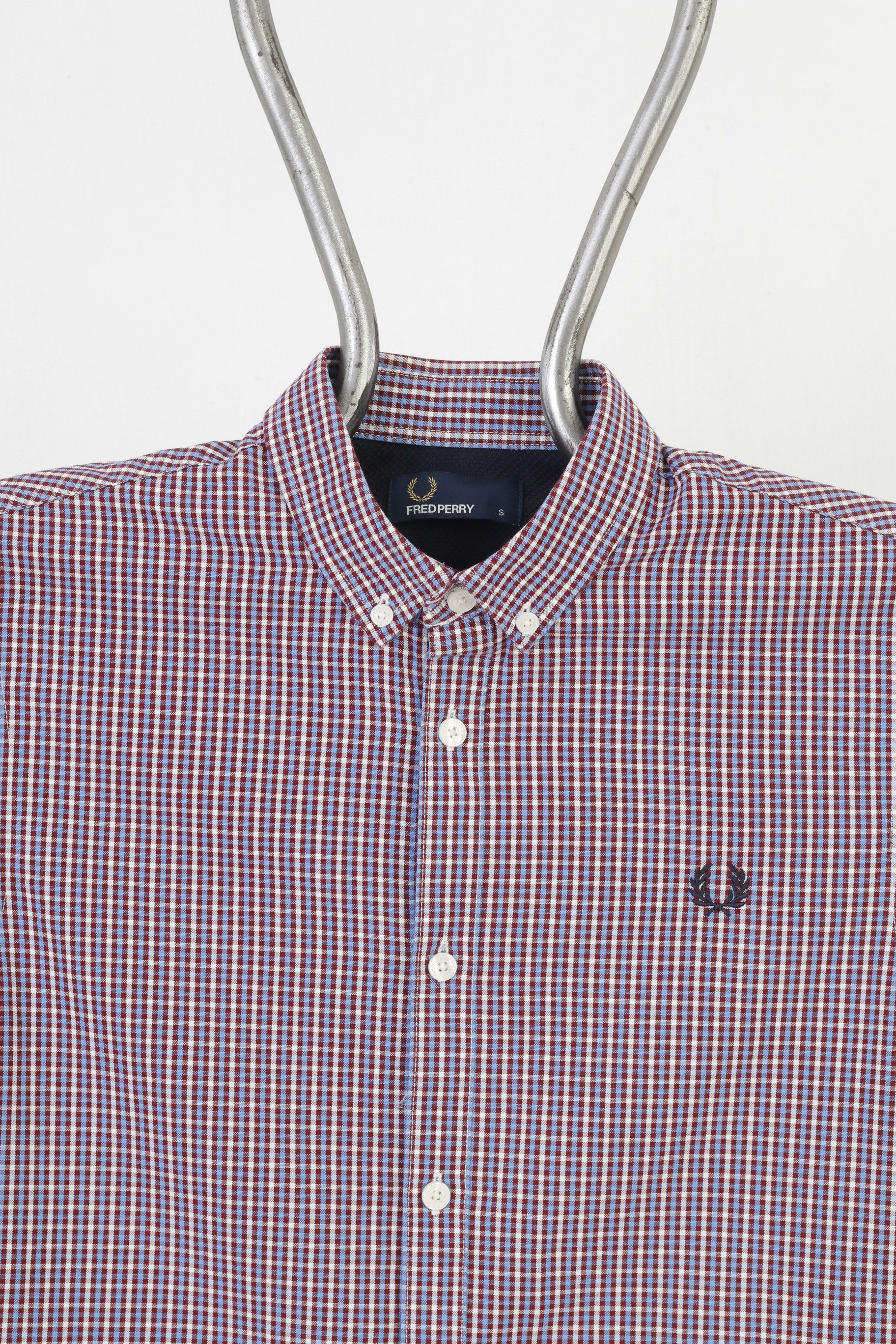 Fred Perry Fred Perry Men S Casual Shirt Checkered 10516 Size US S / EU 44-46 / 1 - 5 Thumbnail