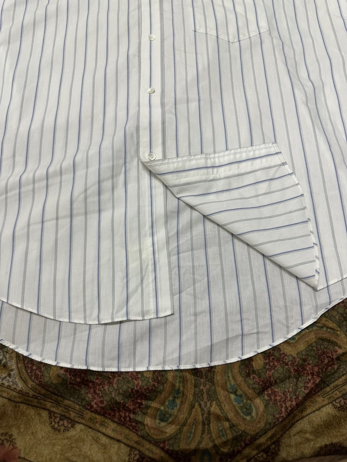 Issey Miyake 1990 - Issey Miyake Design Studio Vertical Stripe Shirt Size US XL / EU 56 / 4 - 6 Thumbnail